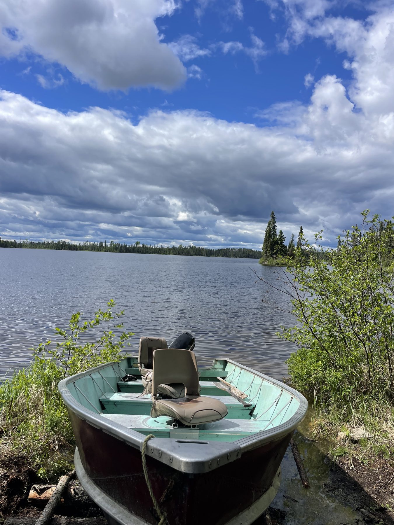 A remote portage lake at Canada North Lodge