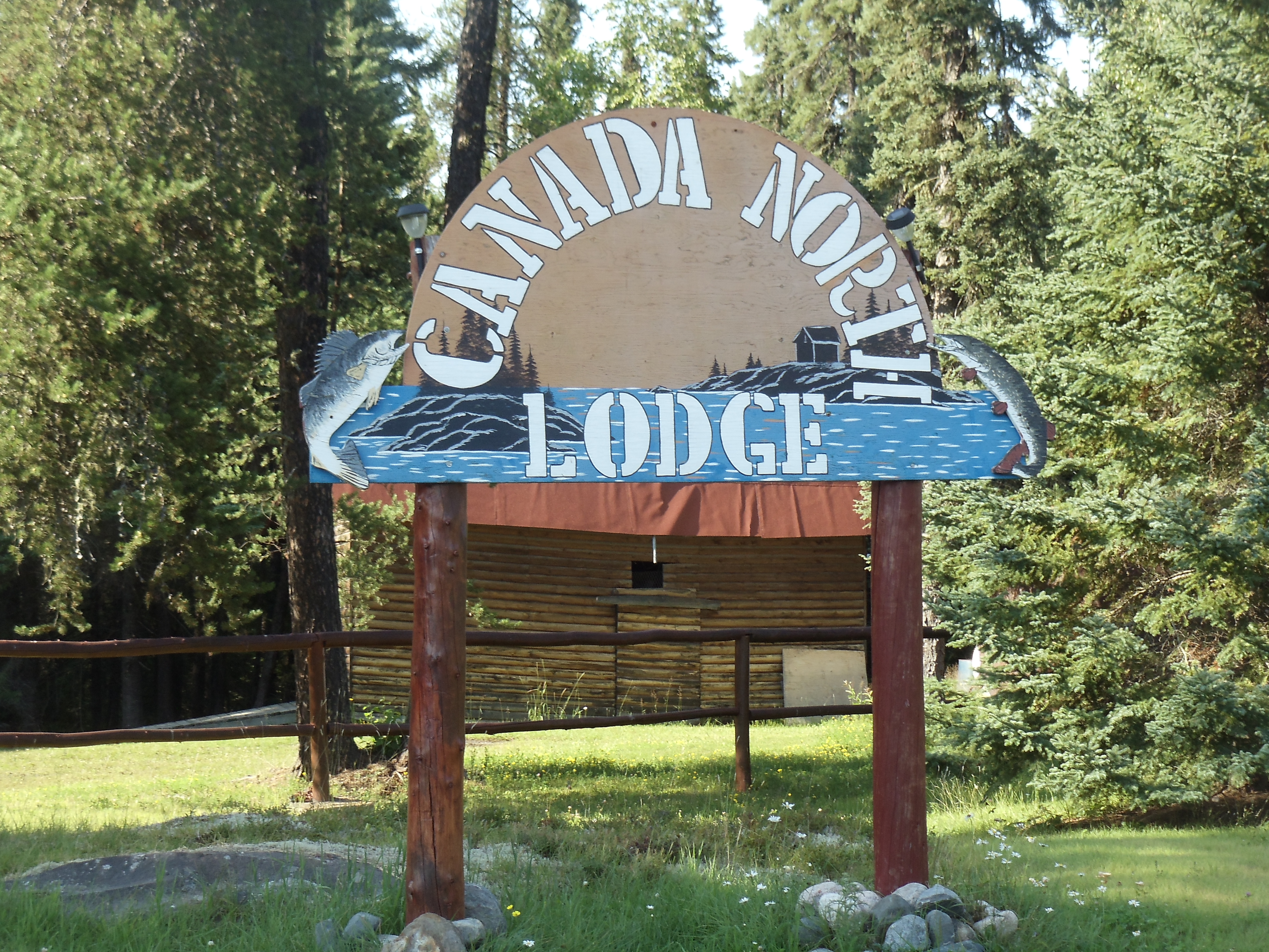 Entrance to Canada North Lodge